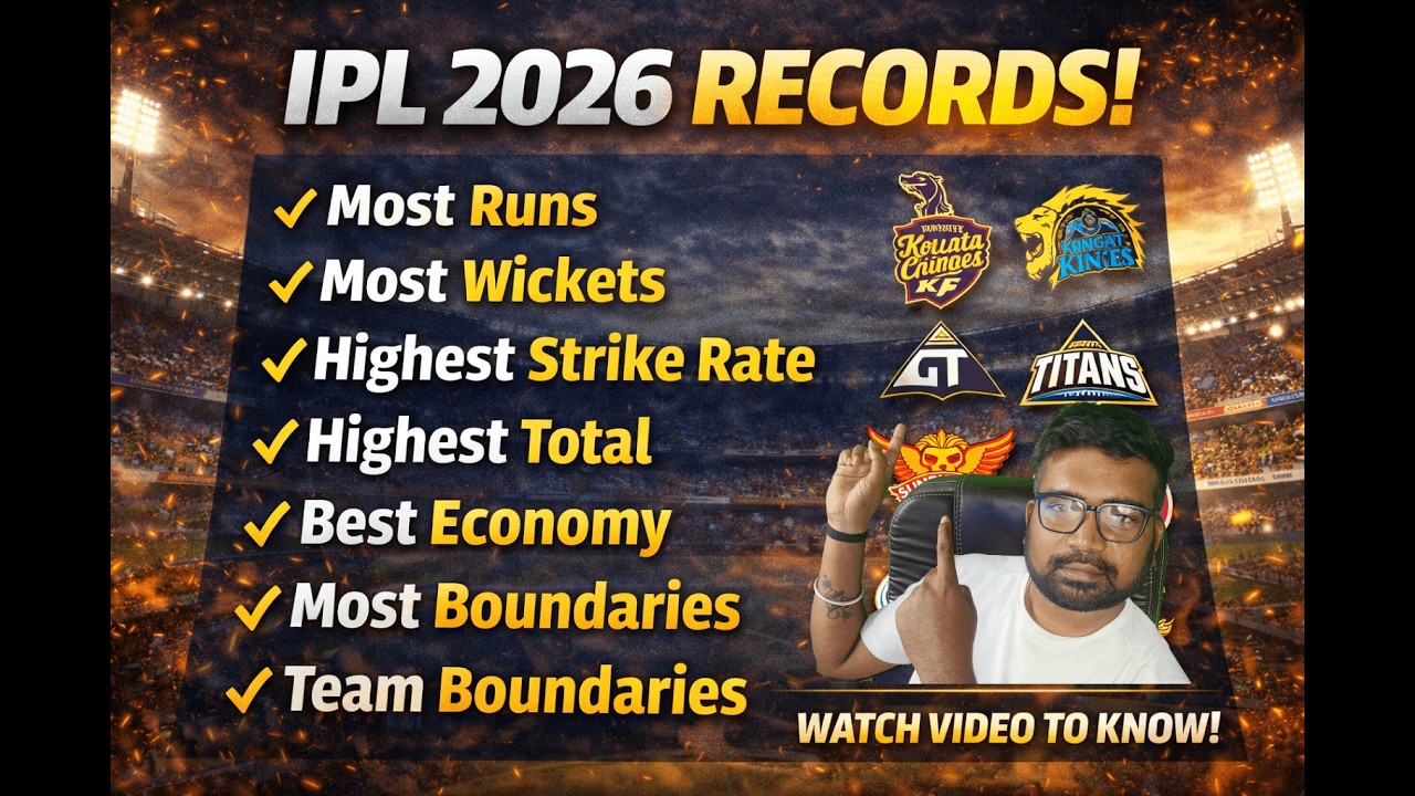 IPL 2026 Records 🔥 | Most Runs, Wickets, Strike Rate & More 😱 Full ...