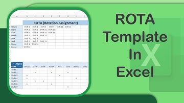 ROTA Template - Excel Tips and Tricks - Detail Explanation