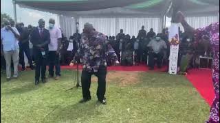 Cyprian Awiti (Akuba) disposing his dance moves ~ John Junior