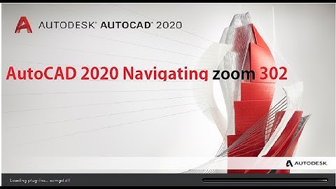 AutoCAD 2020 Navigating zoom 302