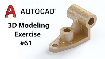 AutoCAD 3D Modeling - Exercise #61 - Basic to Advance in Hindi