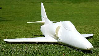 RC 3d-printed A4 Skyhawk 50mm EDF maiden flight