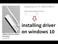 How to download and install tplink tl wn722n v1 wireless usb driver on windows 10 or win8