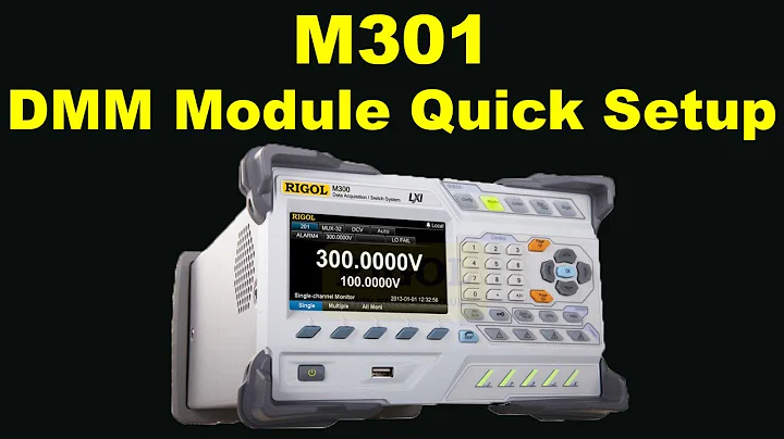 RIGOL M301 quick setup Data Acquisition System with 6.5digit DMM module fitted
