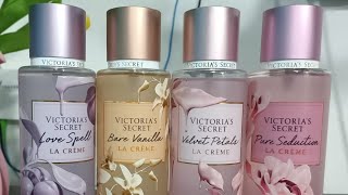 Victoria Secret La Creme Collection/Bare Vanilla, Velvet Petals, Love Spell, Pure Seduction