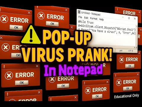 I Made a Fake Virus That Spams Popups on Windows! 😱