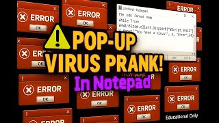 I Made A Fake Virus That Spams Popups On Windows
