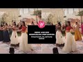 Bride and her bridesmaids performing on traditional rajasthani songs