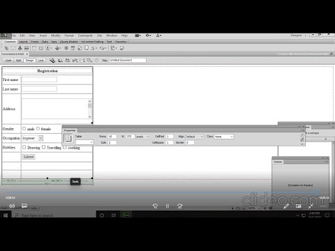Inserting Form elements in Dreamweaver CS6