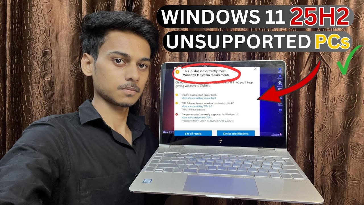 How To Install Windows 11 25H2 on Unsupported PC Hardware - YouTube