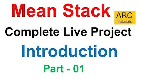 Mean stack project from scratch Part #1 - Introduction | Angular crud with web api