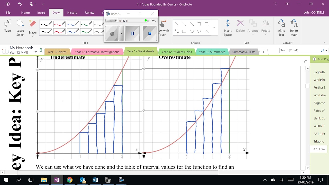 4.1 Area Under Curves - YouTube