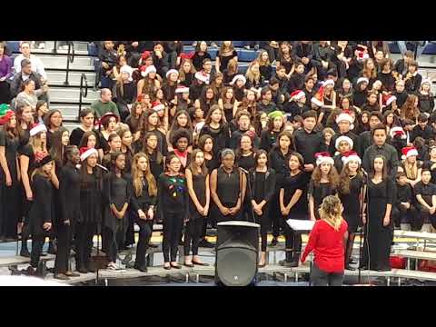 Christmas choir, band & orchestra Hornedo middle school 2018