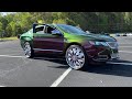 2017 impala ltz on 26 dub floaters with custom chameleon green paint