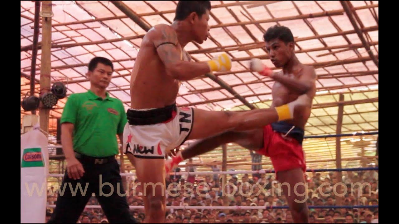 Lethwei Burmese Boxing [HD] - Tun Naing Oo vs. Yé Mahn Hein - 03.02. ...