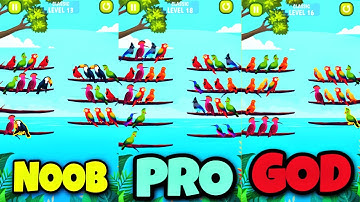 Bird Sort Colour Gameplay All Levels! New Update Level XQ987OVE