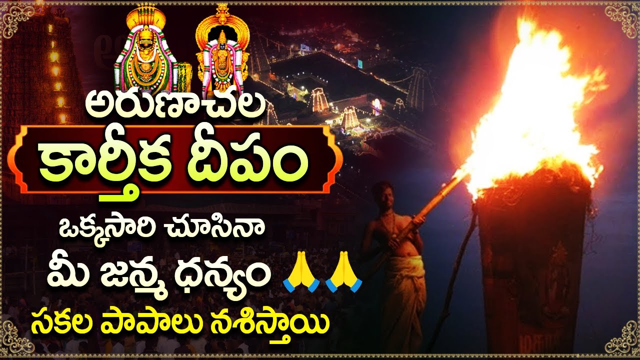 అదృష్టం ఉన్నవాళ్లకి మాత్రమే  అరుణాచల అఖండ జ్యోతి దర్శనం | Arunachala Jyothi darshanam | Arunachalam