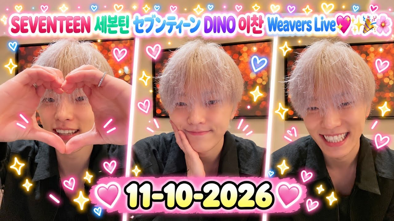 SEVENTEEN 세븐틴 セブンティーン DINO 이찬 Weavers Live 261011