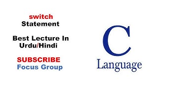 #8 switch Statement | Selection Structure | Lecture 10 in Urdu/Hindi