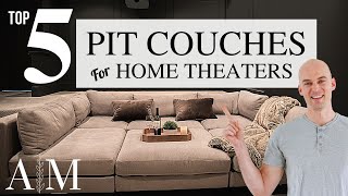 BEST PIT COUCH FOR HOME THEATERS - Top 5 Modular Pit Sectionals of 2022 screenshot 1