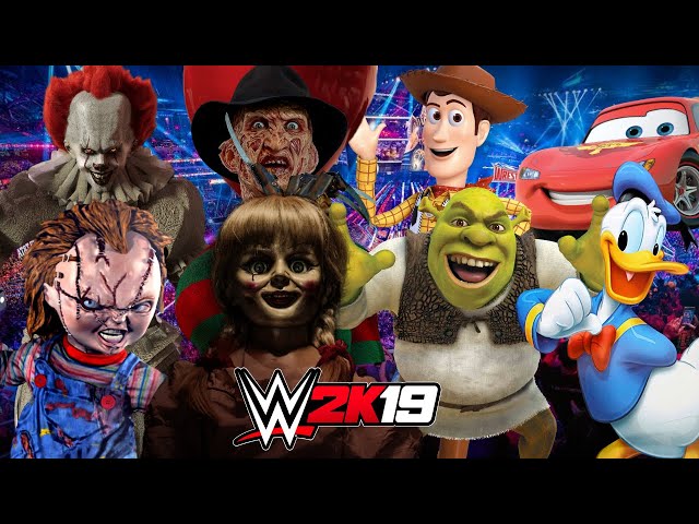 FREDBEAR VS GOLDEN FREDDY! (WWE 2K17 Cartoon Battle #23) 