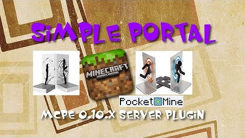 New Minecraft SIMPLE PORTAL v1.0  Plugin for MCPE Server 0.10.x | Pocketmine