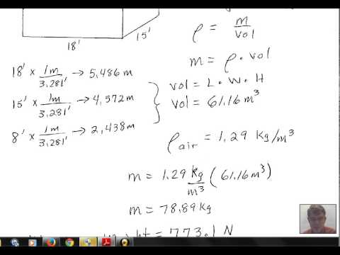 Video: How To Find The Weight Of Air