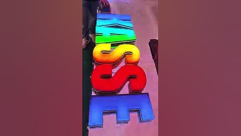 Công nghệ biển quảng cáo LED mới nhất tại Trung Quốc. #sign #signage #design