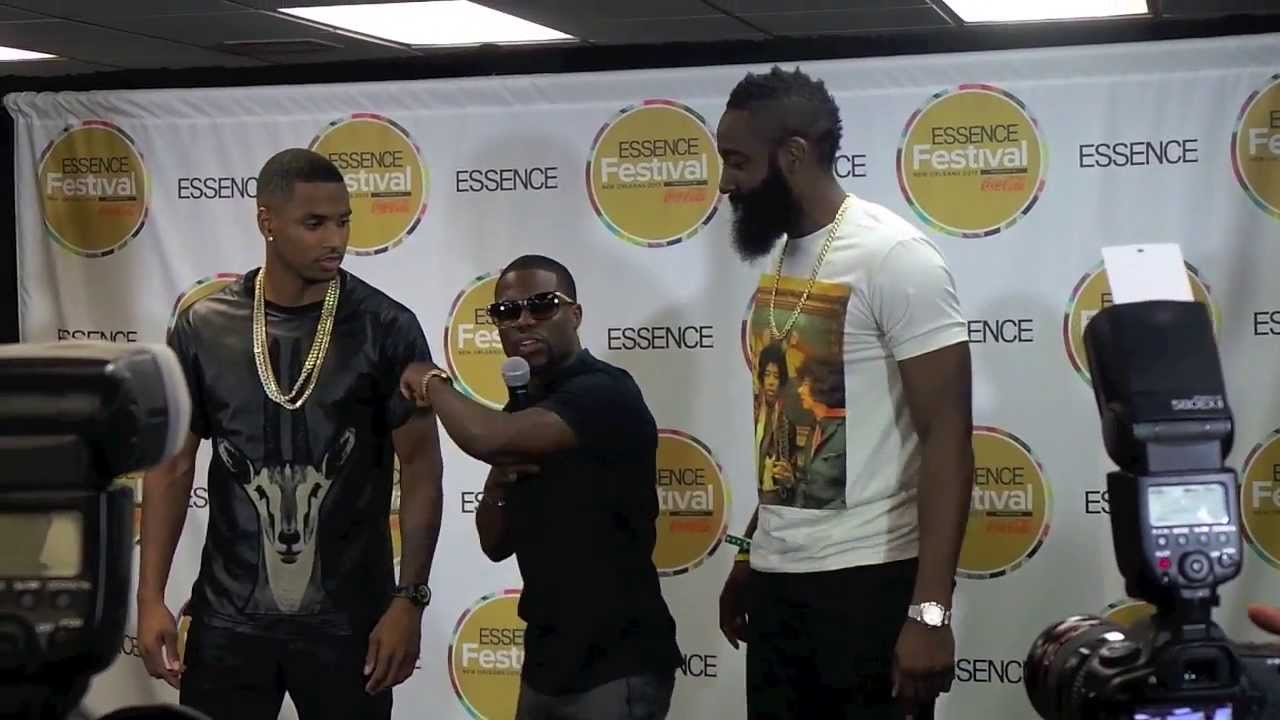 Kevin Hart Takes Over Trey Songz Press Conference with James Harden