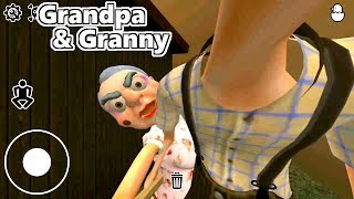 Grandpa & Granny House Escape Chapter2 [Easy] Full Gameplay -Tunnel Escape- バグってちょこちょこ歩く老夫婦 screenshot 4