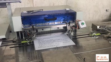 PBW580 double wire punching and binding machine works in Egypt customer