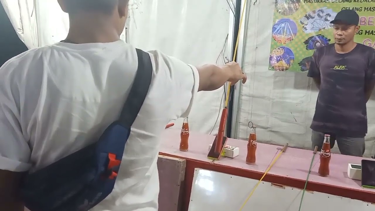 Bongkar!!!Trik Mancing Korek api di atas botol Berhadiah HP yang lagi Viral