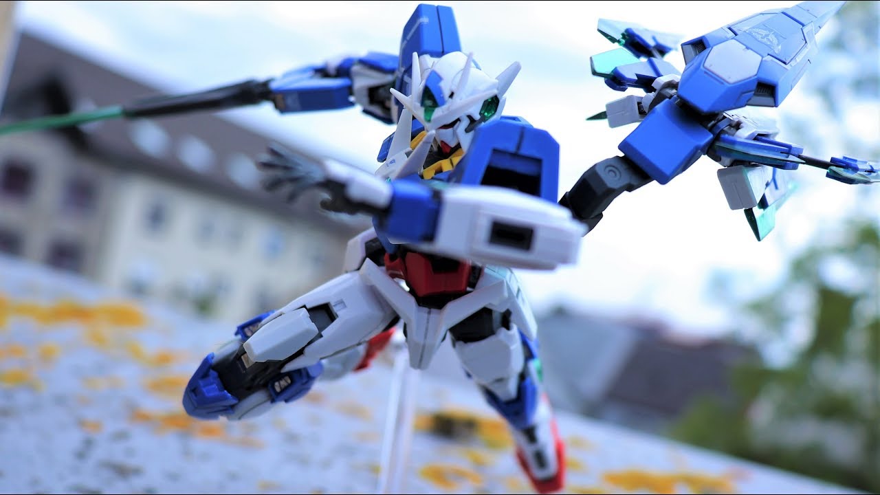 Gundam model posing