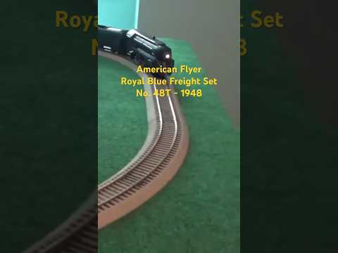 American Flyer Royal Blue No. 48T Freight Train Set - 1948 #americanflyer #trains