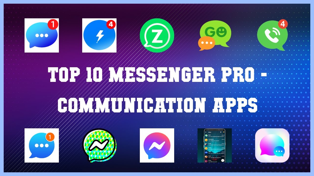 Top 10 Messenger Pro Android Apps YouTube