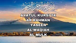 Special Friday Best Relaxing Quran Recitation of Ayatul Kursi, Ar Rahman, Yaseen, Al Waqiah, Al Mulk