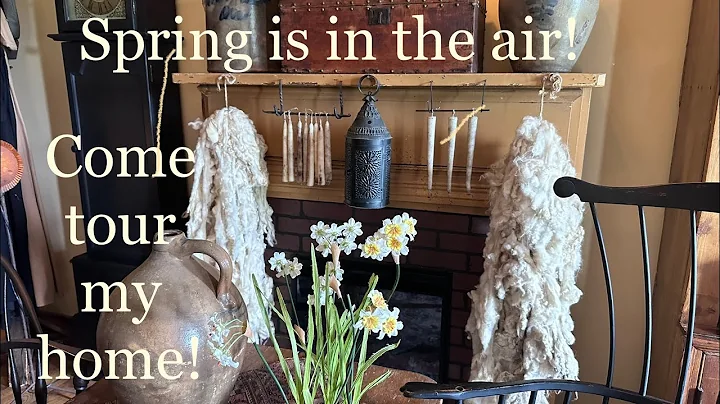 Tour every room of my Antique Primitive Colonial d...