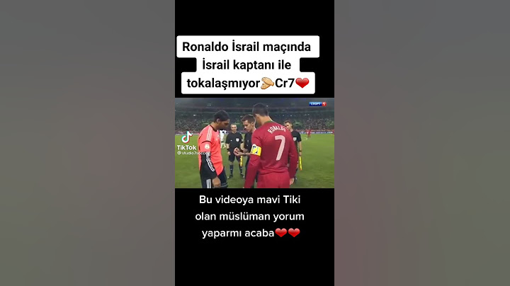Cristiano Ronaldo İsrail'e tepki