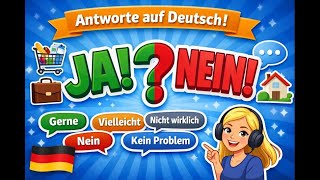 Learn German A1 Basics | German for Beginners | Important Ja, Nein (Yes, No) Situations & More 🇩🇪