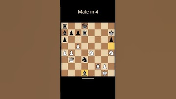 Mate in 4. Can you solve it? Chess puzzle
