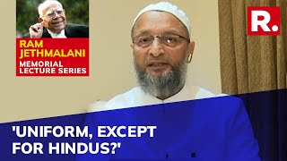 Asaduddin Owaisi's Speech On Uniform Civil Code | Ram Jethmalani Memorial Lecture