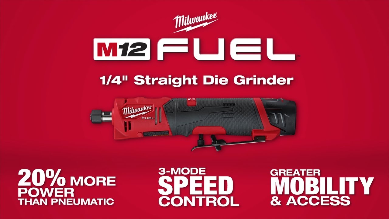 New Milwaukee M12 Fuel Straight Die Grinder