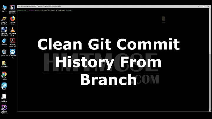 Clean Git Commit History From Branch