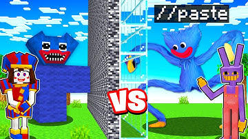 Jax CHEATED Using //PASTE In A BUILD BATTLE with Pomni!