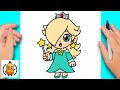 How To Draw Rosalina Easy | Super Mario Bros 