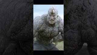 #film #movie &quot;Kraven vs Rhino UGLIEST Monster! 😱 Epic Final Battle in ‘Kraven the Hunter’ |