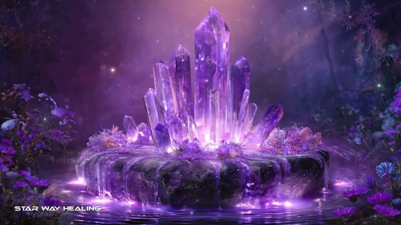 852Hz Amethyst Fountain • Remove All Negative Energy • Intuition