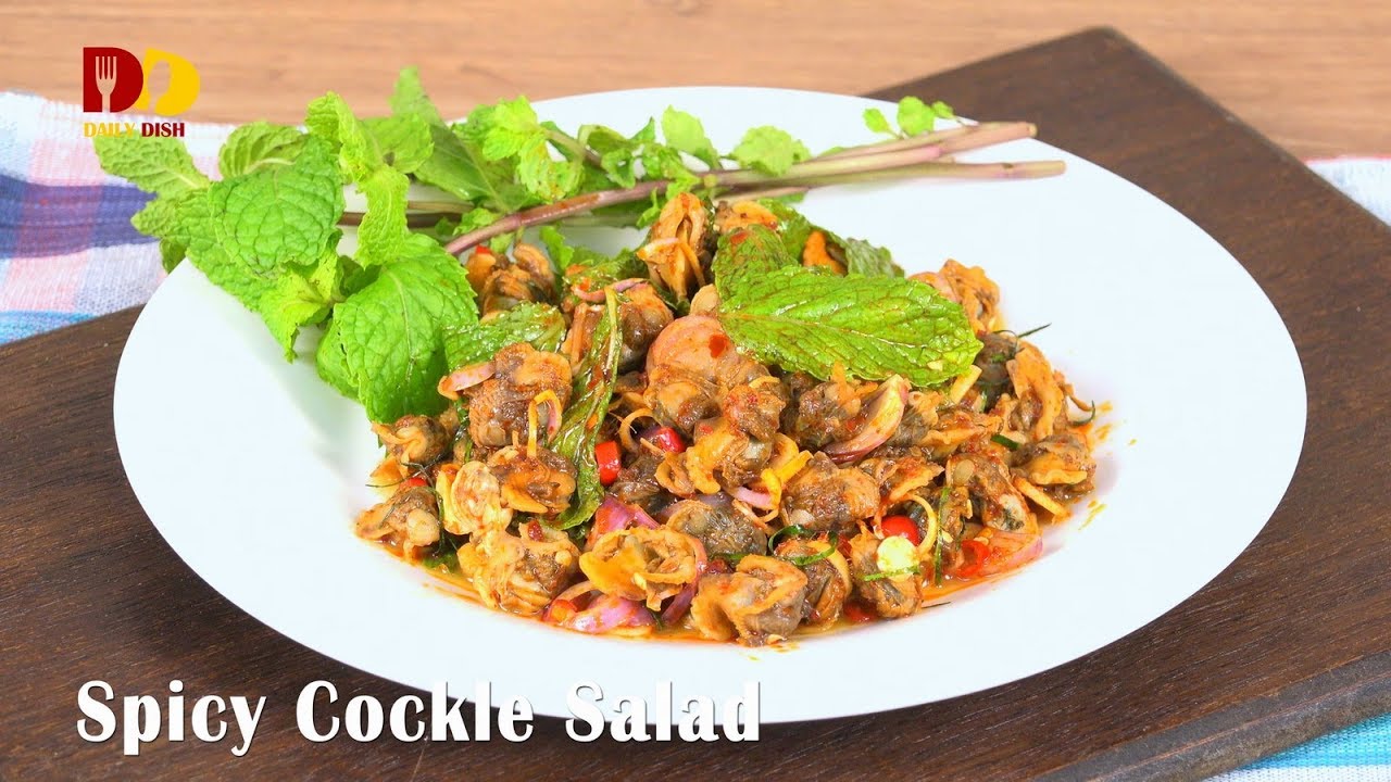 Spicy Cockle Salad | Thai Food | Yum Hoy Kang | ยำหอยแครง