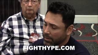 OSCAR DE LA HOYA SPEAKS IN-DEPTH ON MAYWEATHER VS. PACQUIAO; SAYS PACQUIAO HAS MORE RESPECT
