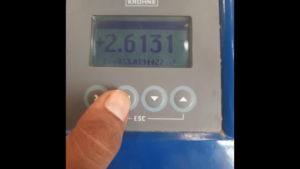 Krohne Marshall flow meter , model Optiflux 4100, working